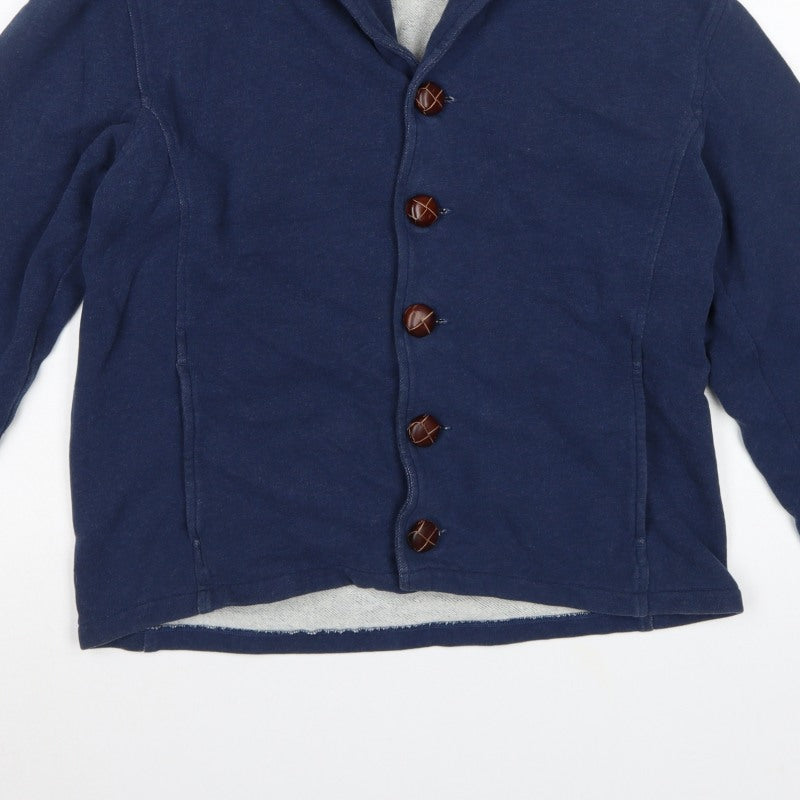 Barbour Men’s Blue XL Hooded Button Casual Basic Jacket