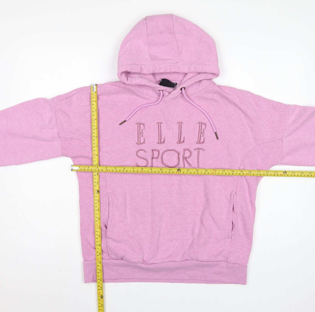 Elle Sport Women’s Pink M Pullover Hoodie Embroidered Logo