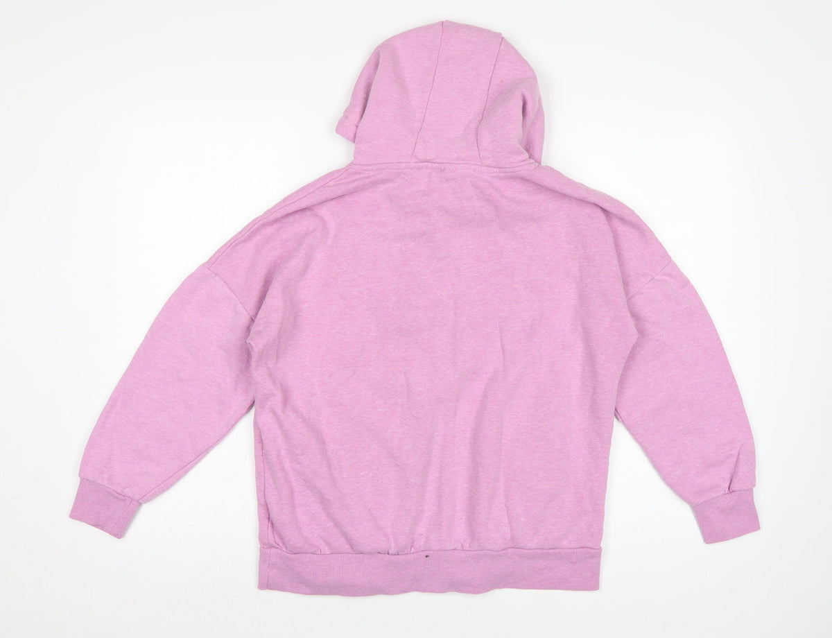 Elle Sport Women’s Pink M Pullover Hoodie Embroidered Logo