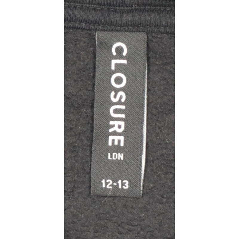 Closure LDN Boys Black 12-13 Years Bear Graphic Pullover Hoodie