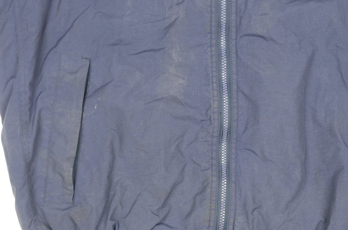 HEAD Mens Blue XL Fleece Lined Full Zip Bomber Jacket
