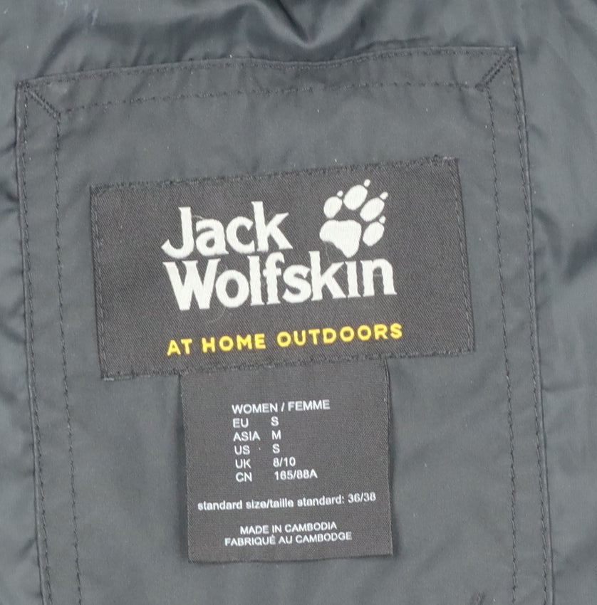 Jack Wolfskin Women’s Black UK 10 Long Hooded Puffer Coat