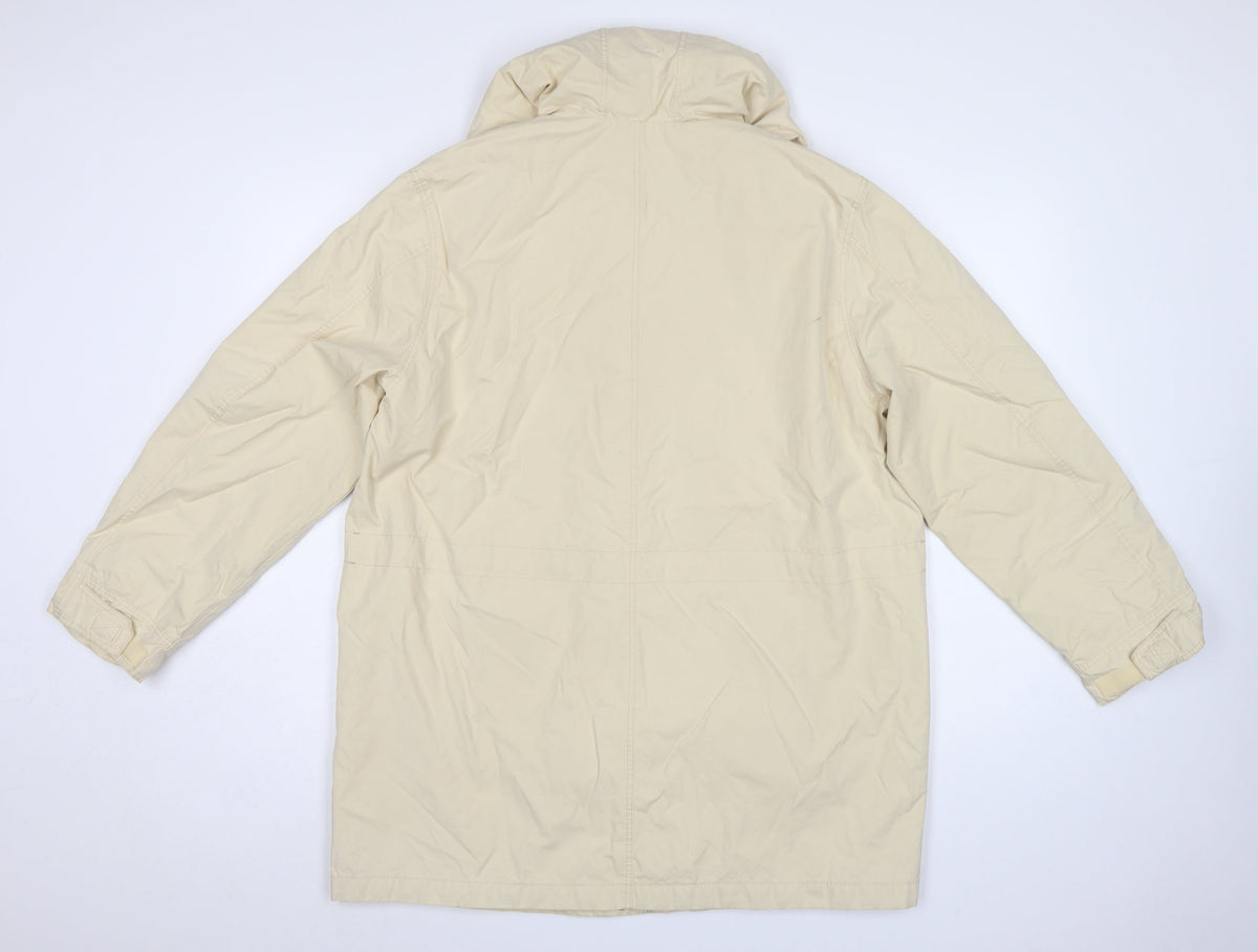 Marks & Spencer St Michael Women's Beige UK 16 Hooded Parka Coat