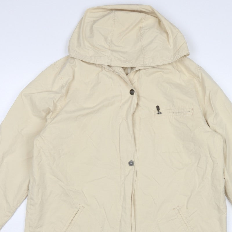 Marks & Spencer St Michael Women's Beige UK 16 Hooded Parka Coat