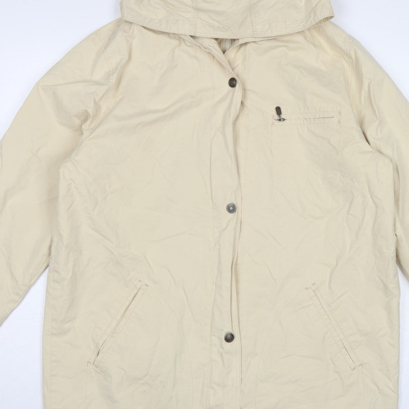 Marks & Spencer St Michael Women's Beige UK 16 Hooded Parka Coat