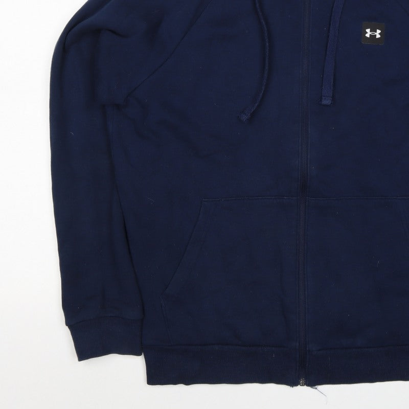Under Armour Men’s Blue Medium Full Zip Hooded ColdGear Hoodie