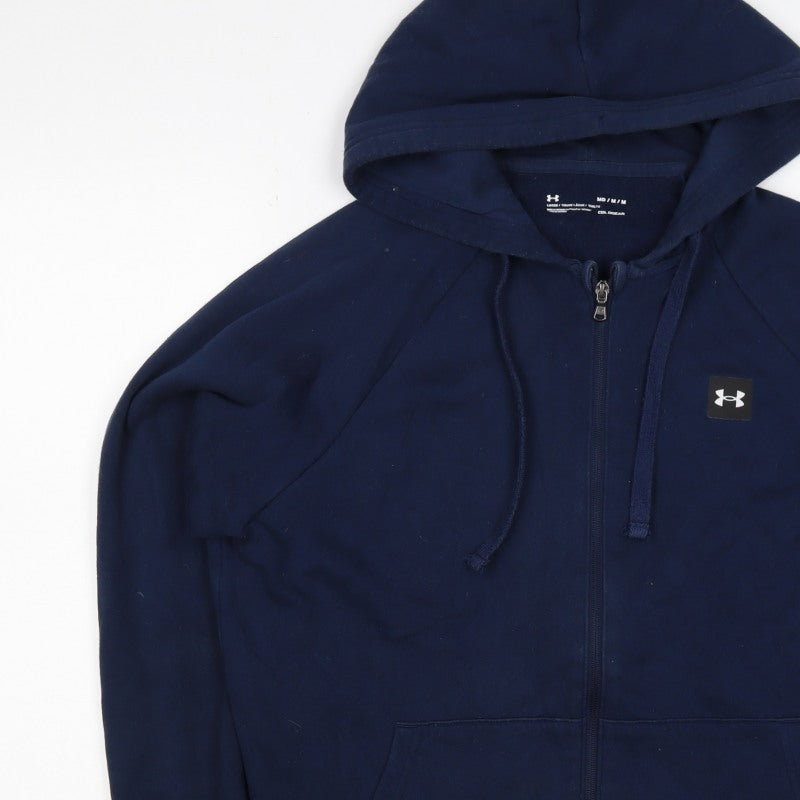 Under Armour Men’s Blue Medium Full Zip Hooded ColdGear Hoodie
