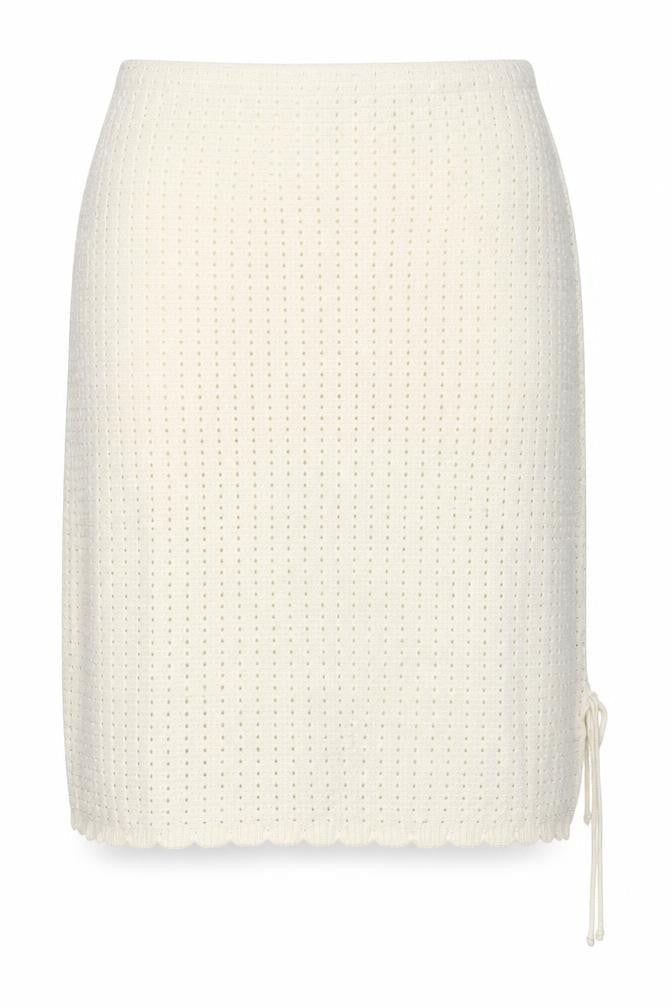 COS Women Ivory UK 16 Knit Drawstring Pencil Mini Skirt
