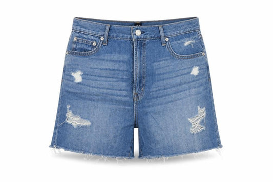 GAP Women’s Blue UK 12 30in Relaxed Distressed Denim Shorts