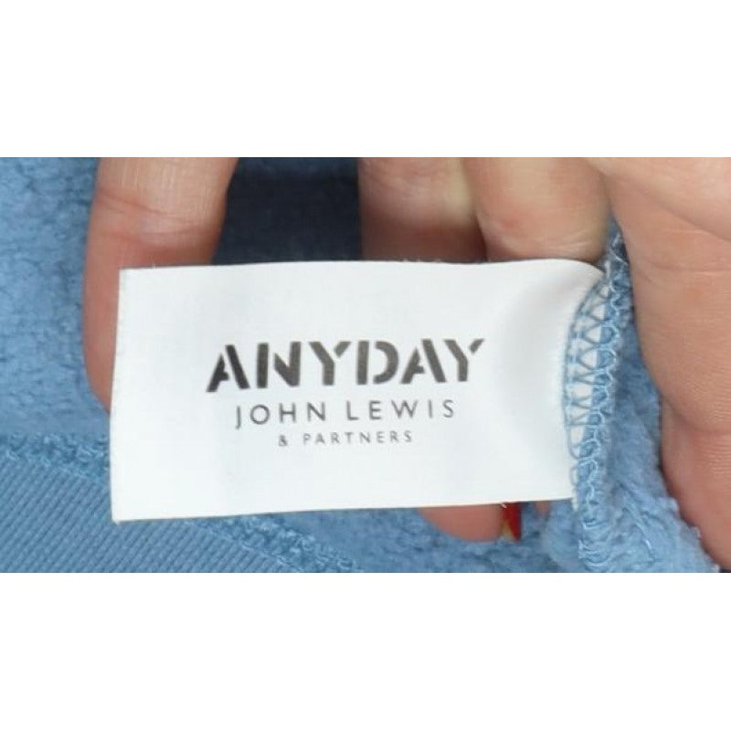 ANYDAY John Lewis Women Blue M Love More Embroidered Sweatshirt