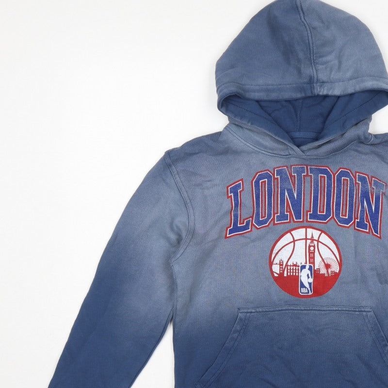 Sportiq Boys Blue XL London NBA Basketball Graphic Pullover Hoodie