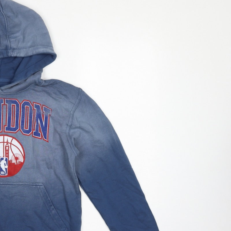 Sportiq Boys Blue XL London NBA Basketball Graphic Pullover Hoodie