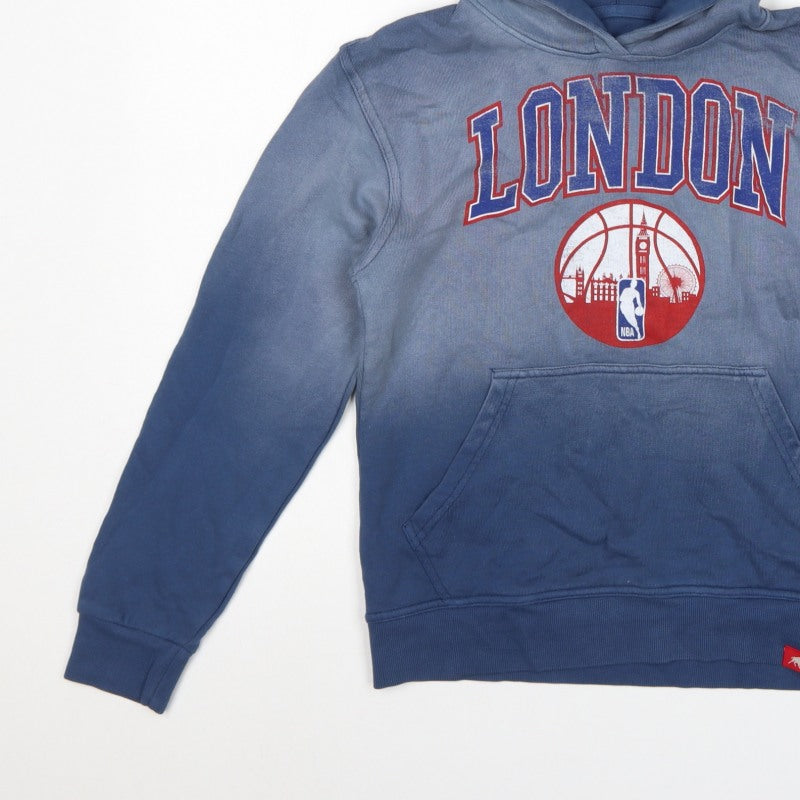Sportiq Boys Blue XL London NBA Basketball Graphic Pullover Hoodie