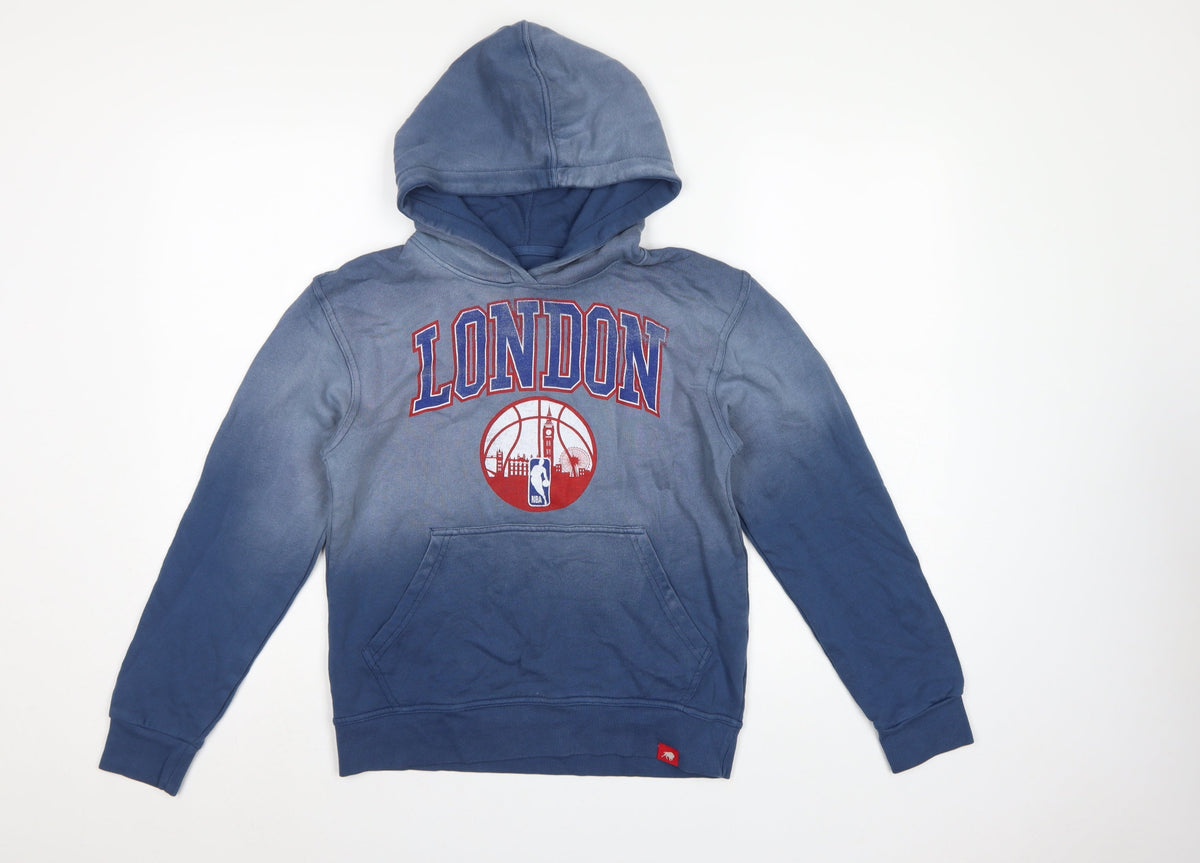 Sportiq Boys Blue XL London NBA Basketball Graphic Pullover Hoodie