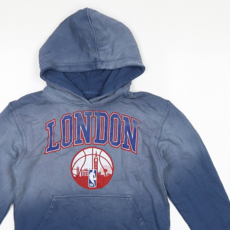 Sportiq Boys Blue XL London NBA Basketball Graphic Pullover Hoodie