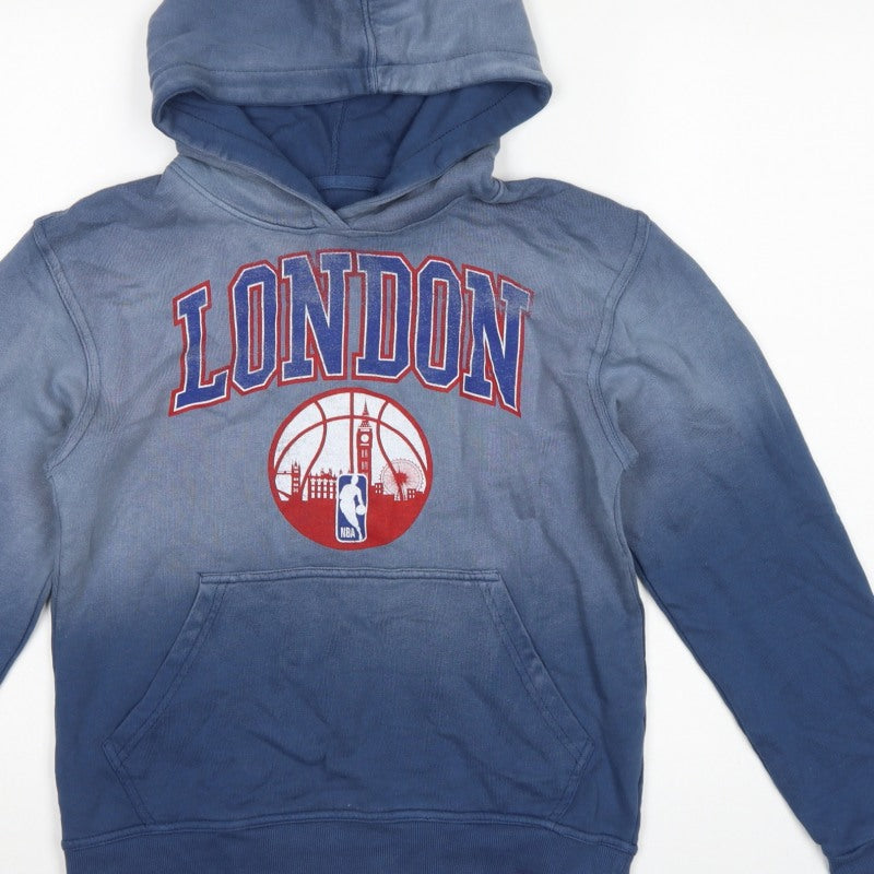 Sportiq Boys Blue XL London NBA Basketball Graphic Pullover Hoodie