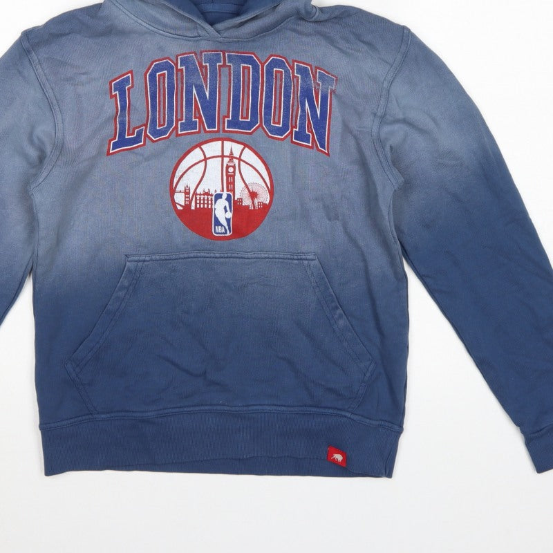 Sportiq Boys Blue XL London NBA Basketball Graphic Pullover Hoodie
