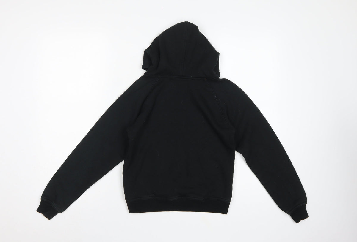 Manchester United Boys Black 12-13 Pullover Hoodie Football Graphic
