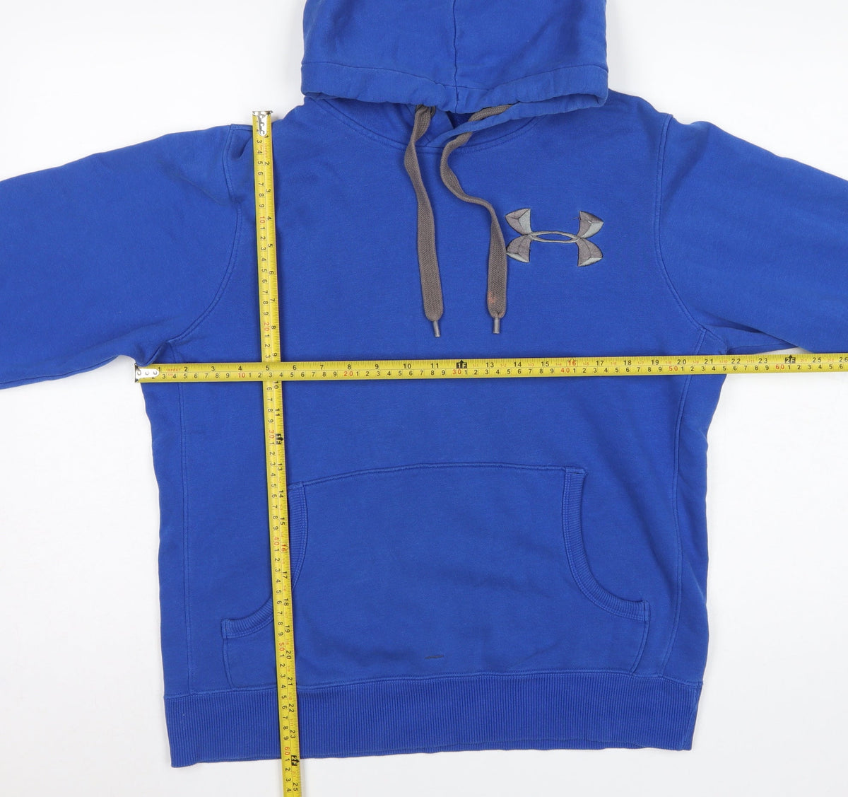 Under Armour Men Blue M Pullover Hoodie Charged Cotton Storm