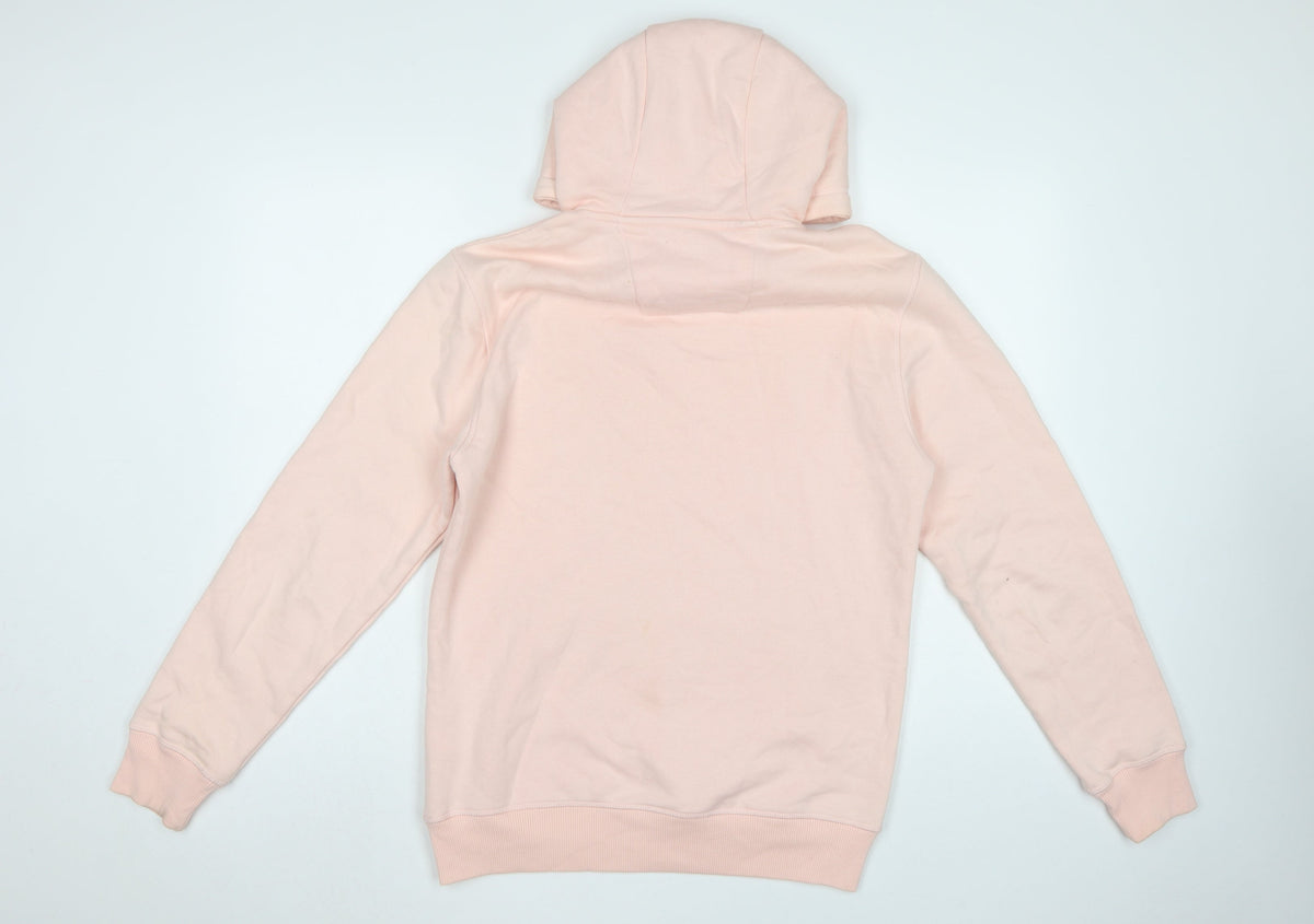 F&F Men’s Pink S Pullover Hoodie Hooded Pocket Sweatshirt