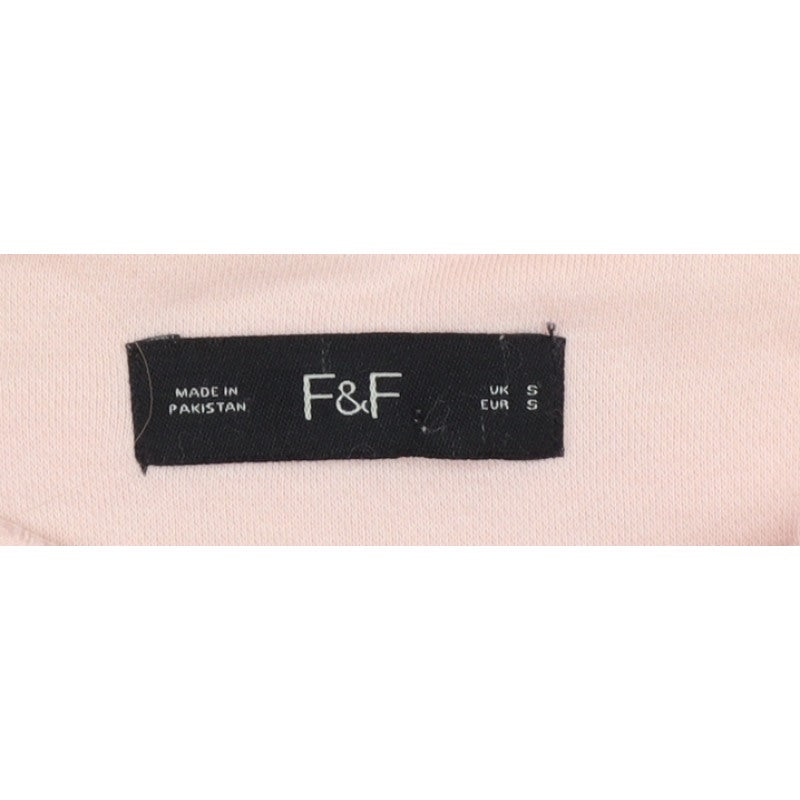 F&F Men’s Pink S Pullover Hoodie Hooded Pocket Sweatshirt