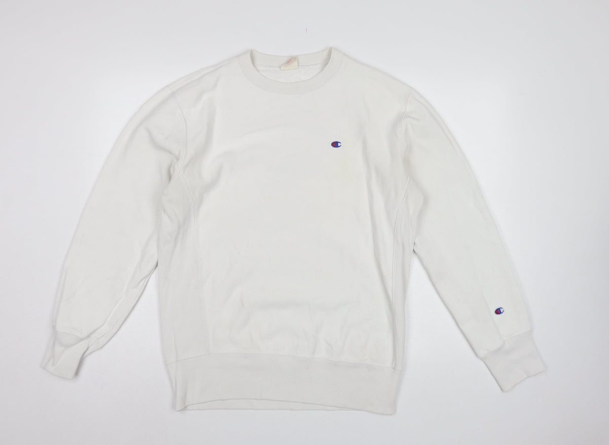 Champion Men’s Ivory XL Reverse Weave Crew Neck Pullover Sweatshirt