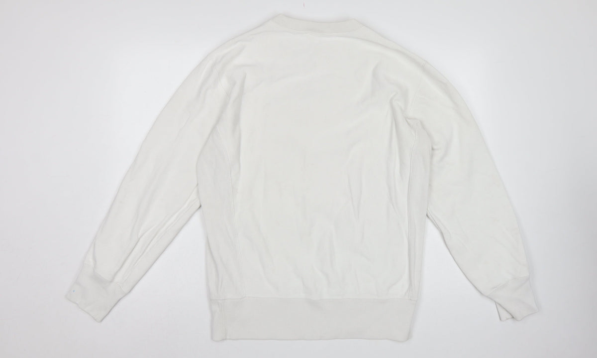 Champion Men’s Ivory XL Reverse Weave Crew Neck Pullover Sweatshirt