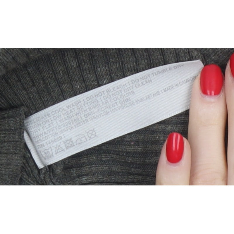 Fat Face Women’s Grey Size 8 Ribbed Crew Neck Slim Jumper