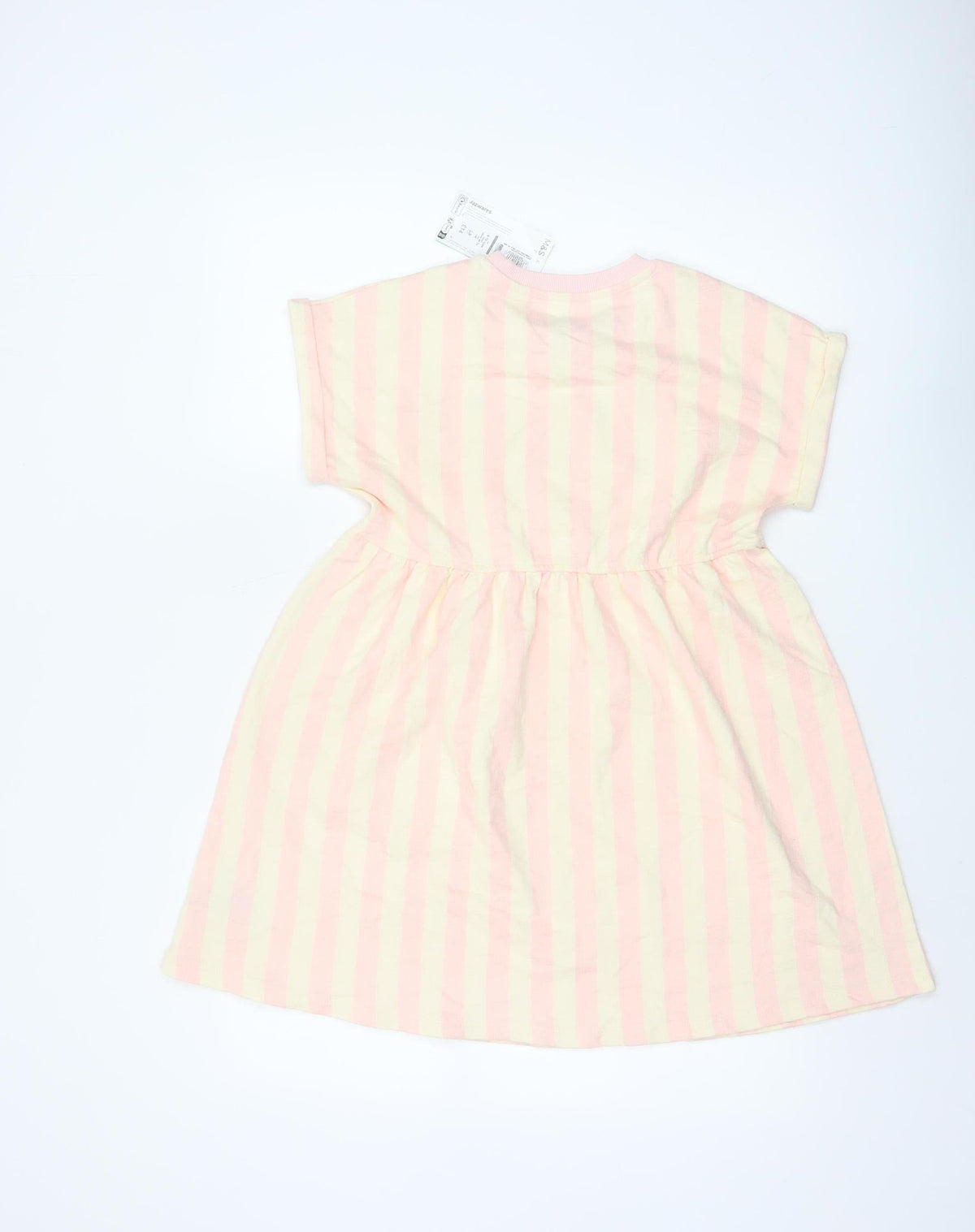 M&S Girls Pink Squishmallows Striped Skater Dress 9-10 Years NWT