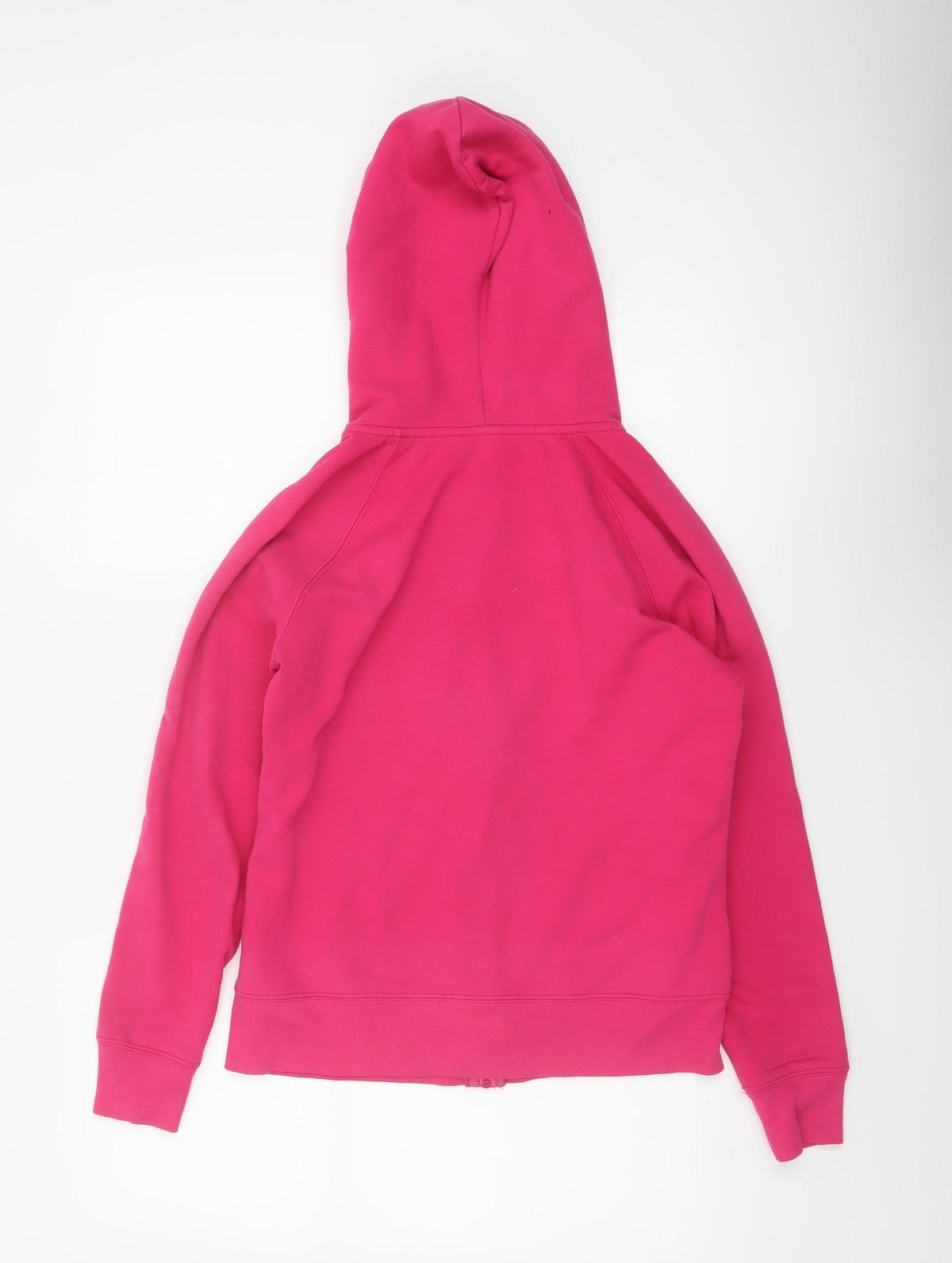 GAP Women Pink S Full Zip Hooded Logo Fleece Sweatshirt