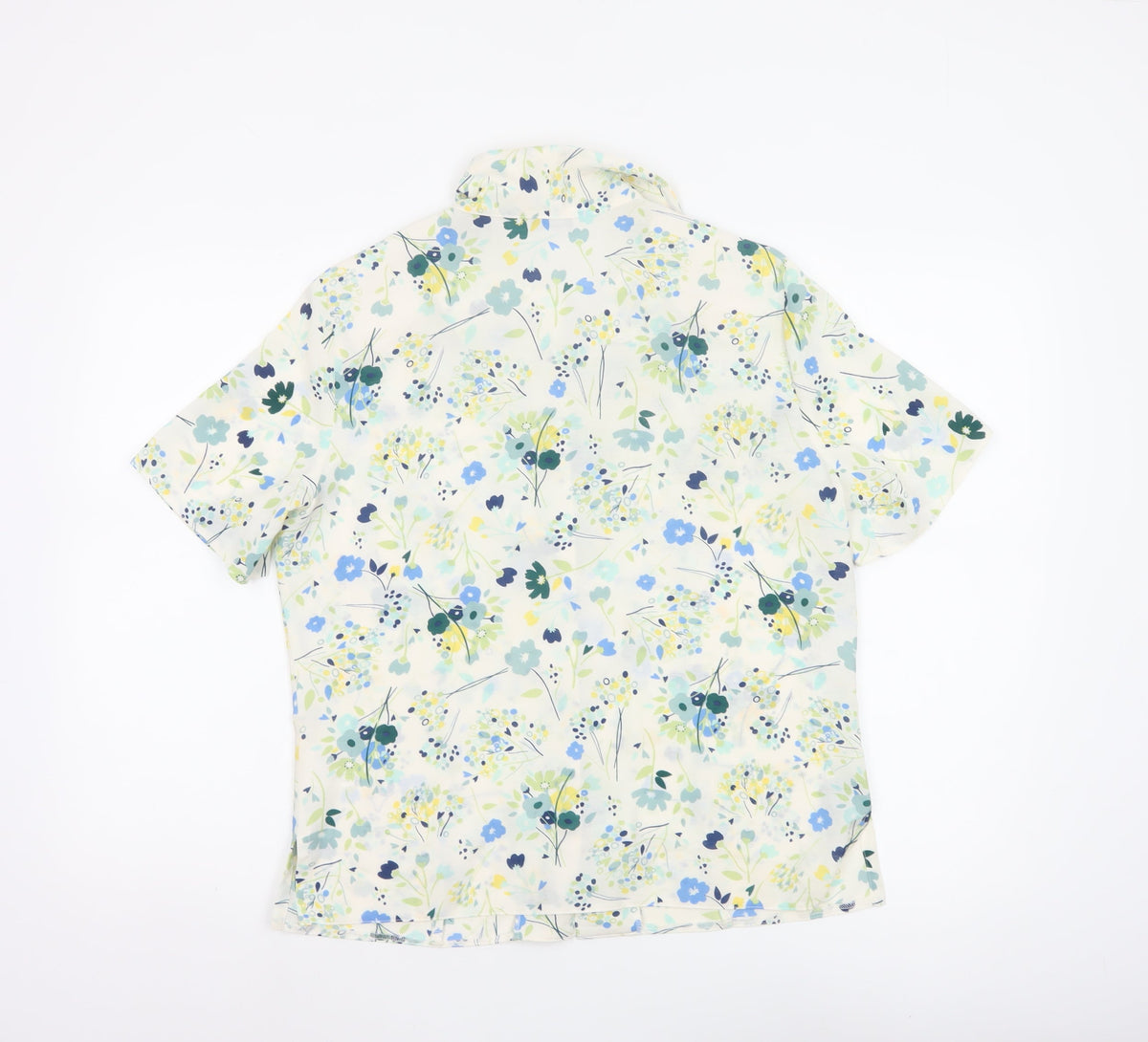 Honor Millburn Women’s Multicoloured Floral Button-Up Blouse Size 12