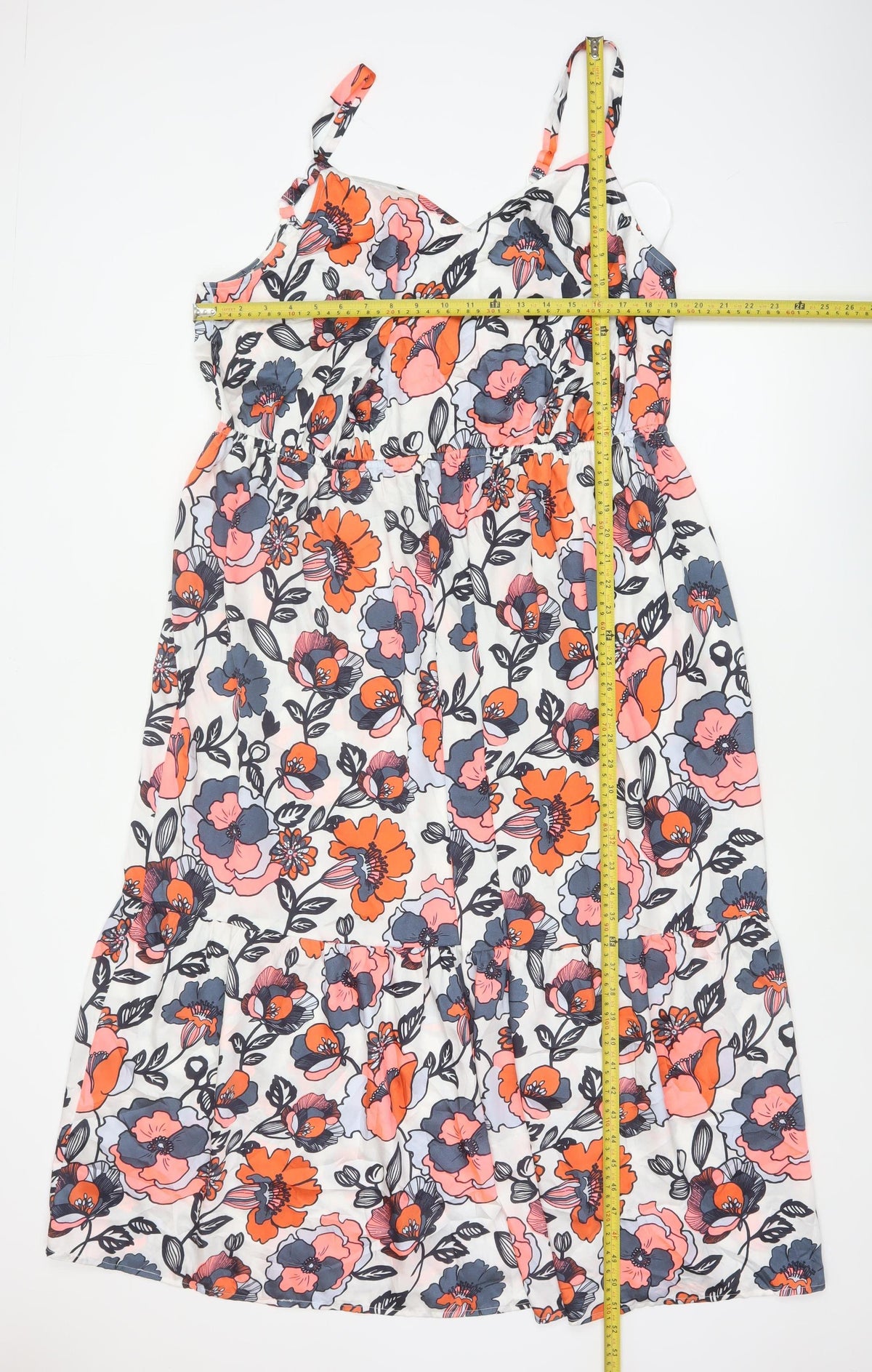 Marks and Spencer Women Multicoloured Floral Size 18 Midi Fit & Flare Dress