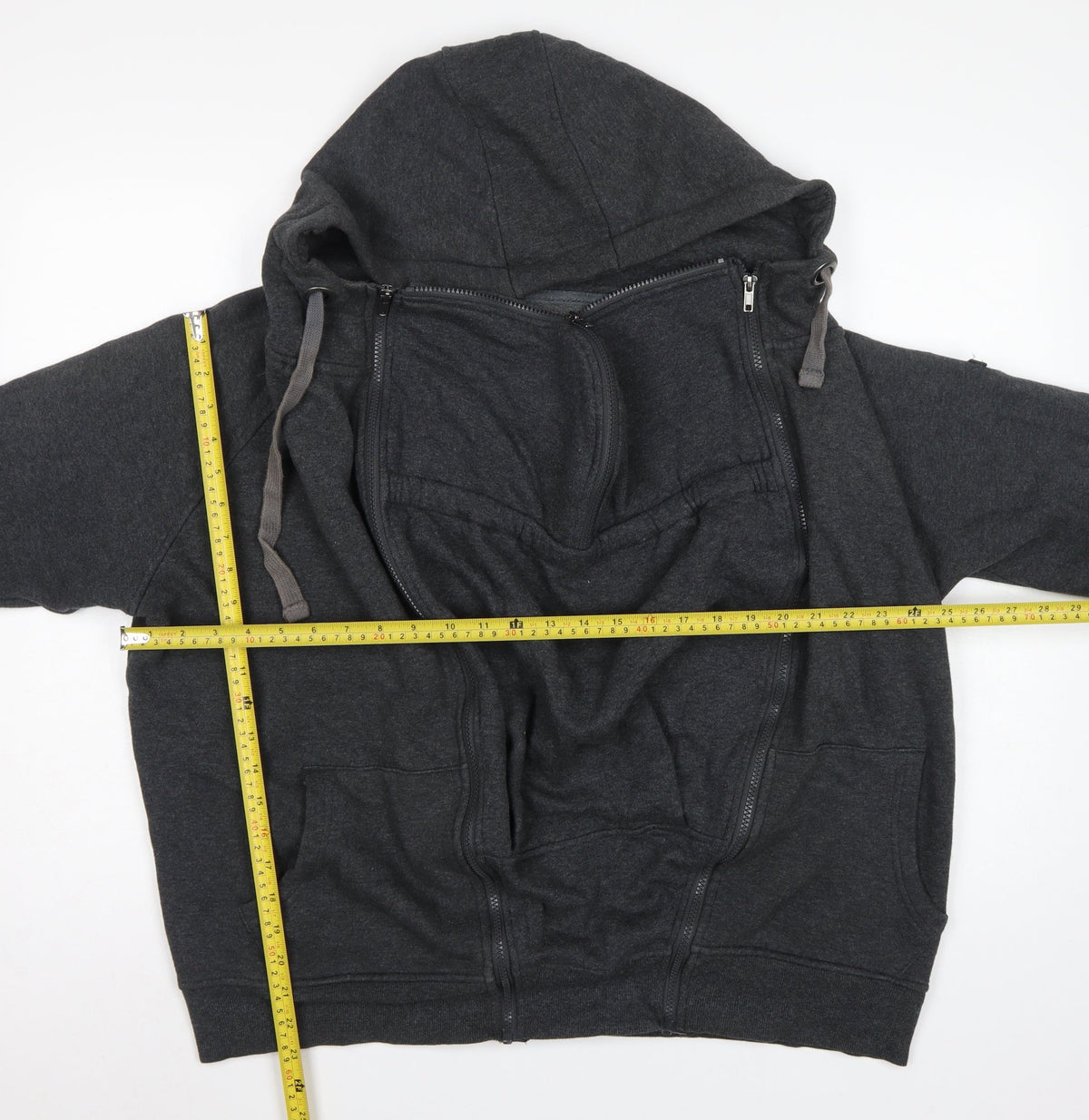 Seraphine Women’s Grey Large Maternity Full Zip Hooded Hoodie Pockets