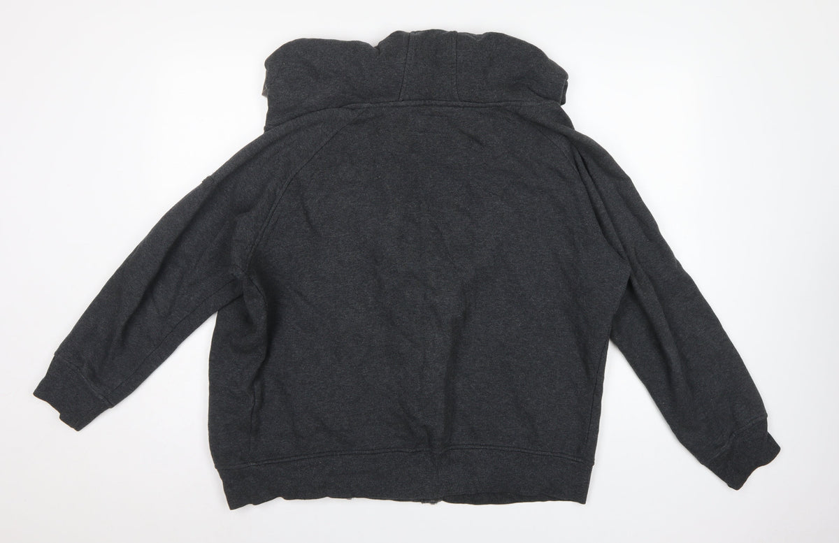 Seraphine Women’s Grey Large Maternity Full Zip Hooded Hoodie Pockets