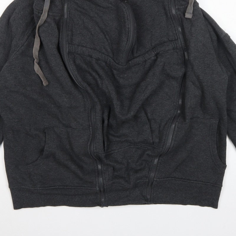 Seraphine Women’s Grey Large Maternity Full Zip Hooded Hoodie Pockets