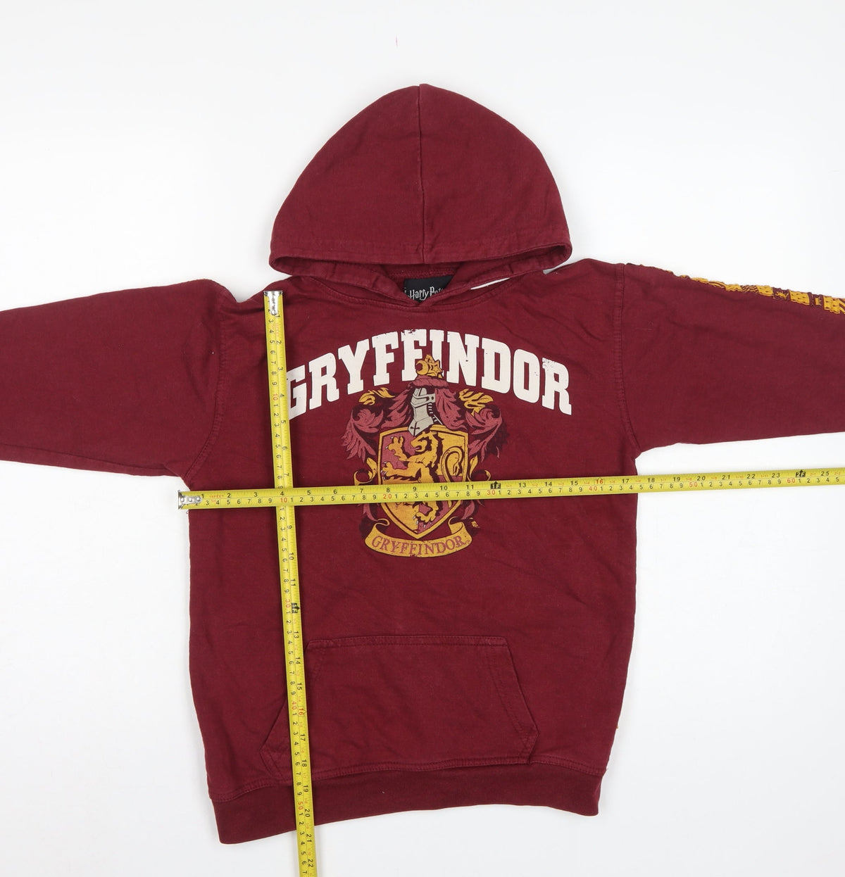 Harry Potter Girls Red 11-12 Years Gryffindor Pullover Hoodie Graphic Print