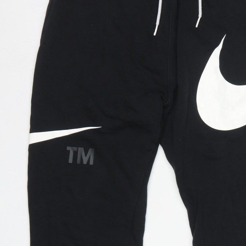 Nike Men’s Black M Logo Graphic Fleece Jogger Trousers