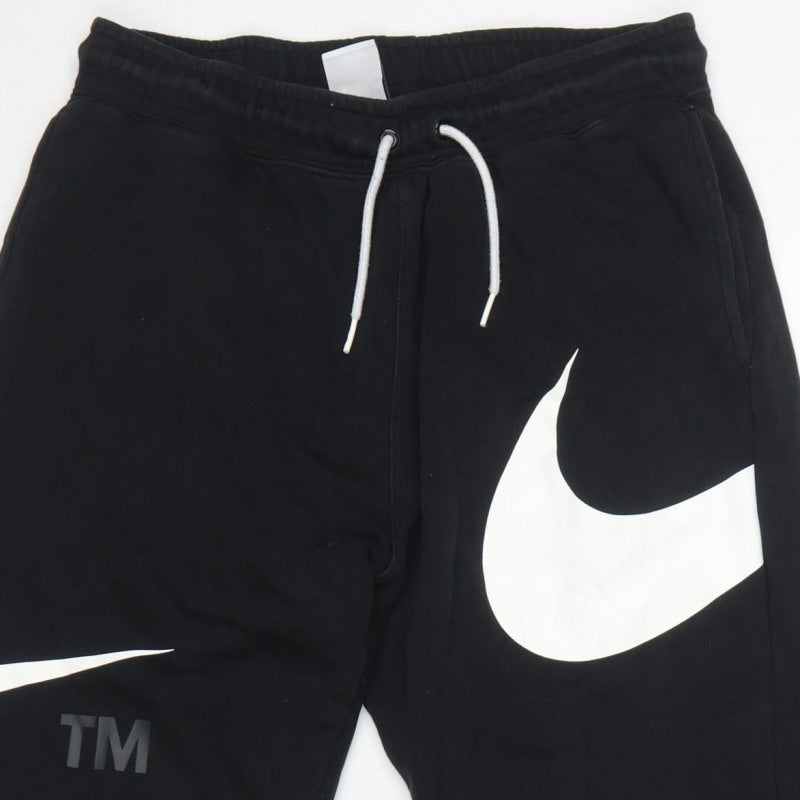 Nike Men’s Black M Logo Graphic Fleece Jogger Trousers