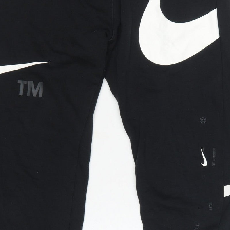 Nike Men’s Black M Logo Graphic Fleece Jogger Trousers