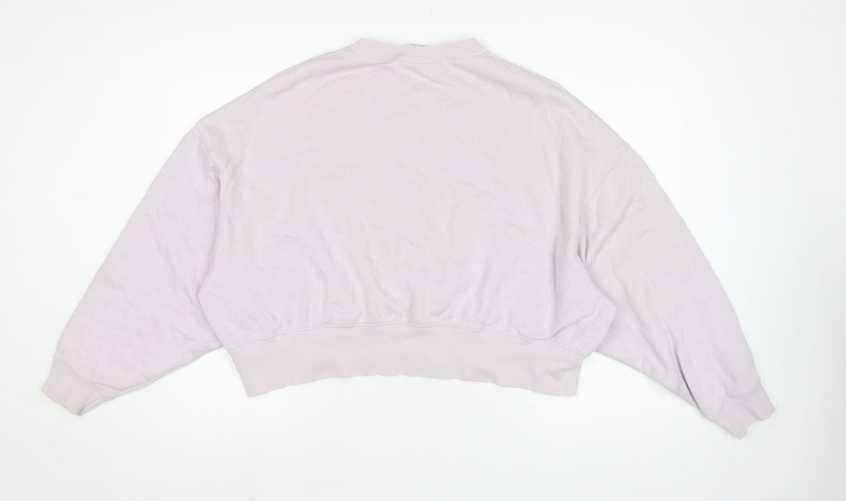 Nike Women’s Pink S Cropped Logo Crew Neck Sweatshirt