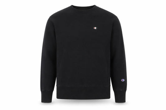 Champion Men’s Black M Reverse Weave Logo Crew Neck Sweatshirt