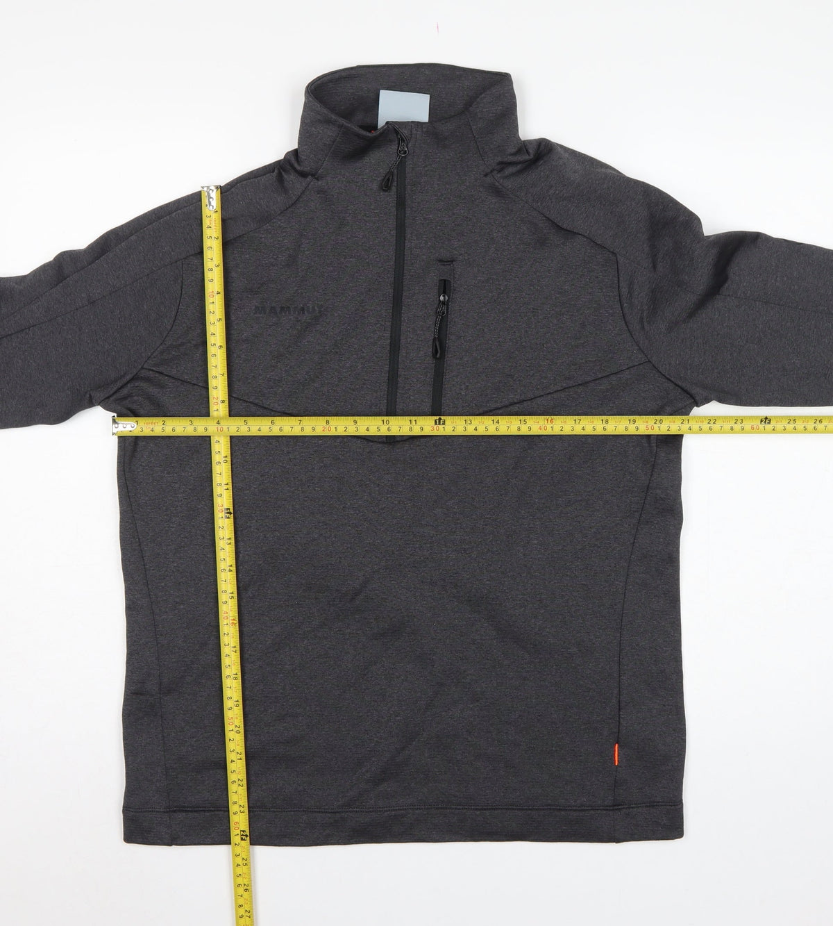 Mammut Men’s Grey L 1/2 Zip High Neck Outdoor Sweatshirt