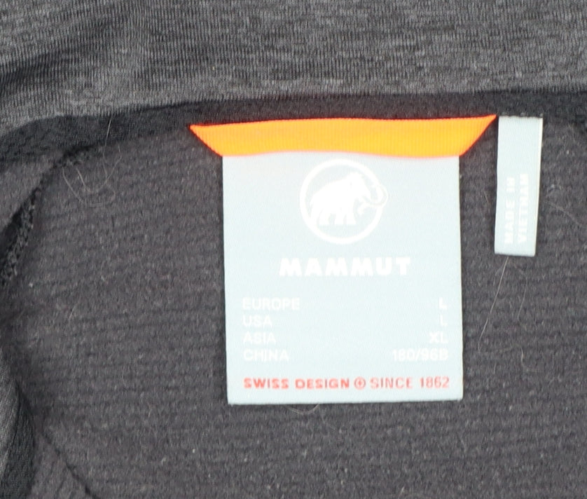 Mammut Men’s Grey L 1/2 Zip High Neck Outdoor Sweatshirt