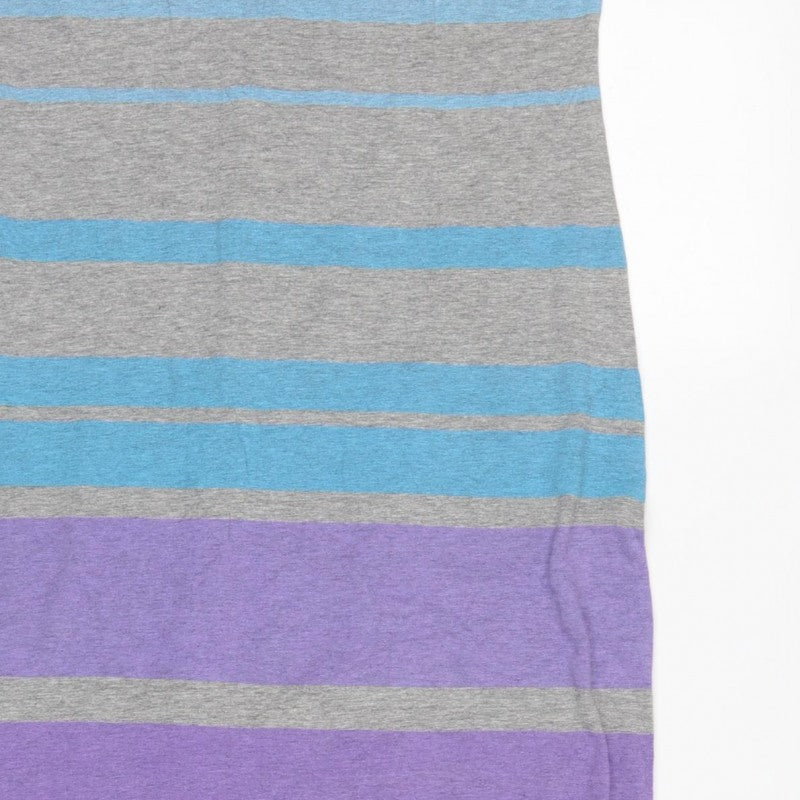 Superdry Women’s Multicoloured L Long Bodycon Stripe Jersey Dress