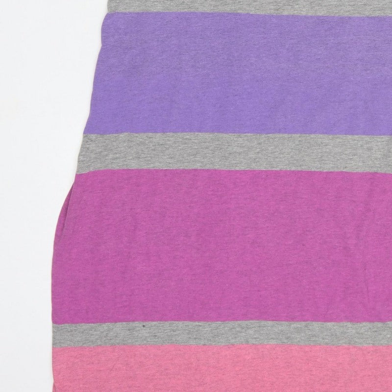 Superdry Women’s Multicoloured L Long Bodycon Stripe Jersey Dress