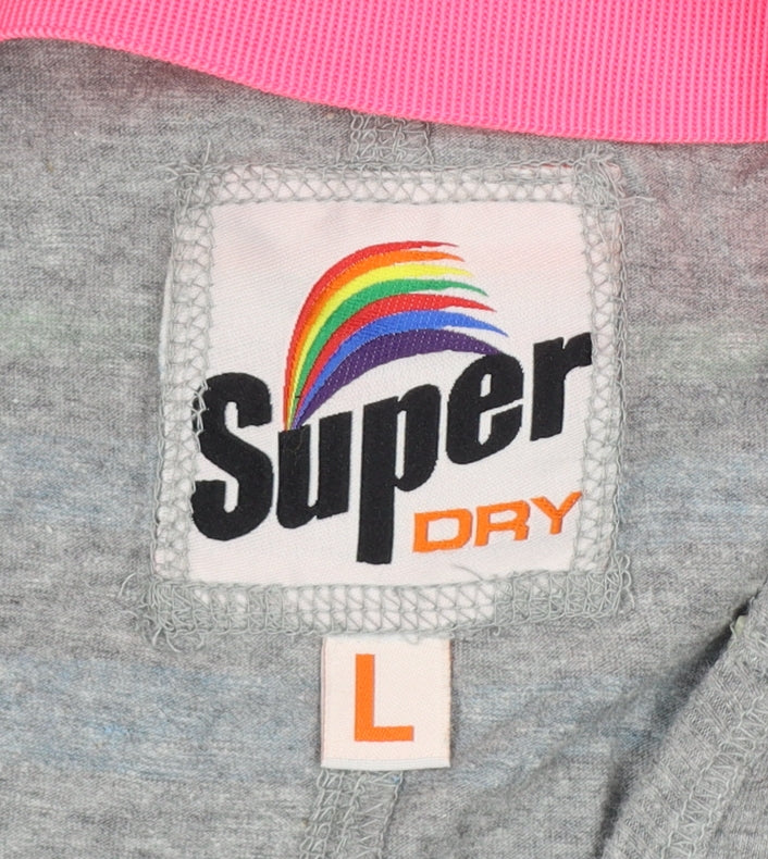 Superdry Women’s Multicoloured L Long Bodycon Stripe Jersey Dress