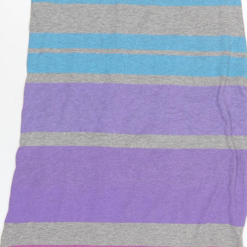 Superdry Women’s Multicoloured L Long Bodycon Stripe Jersey Dress