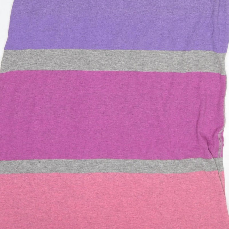 Superdry Women’s Multicoloured L Long Bodycon Stripe Jersey Dress
