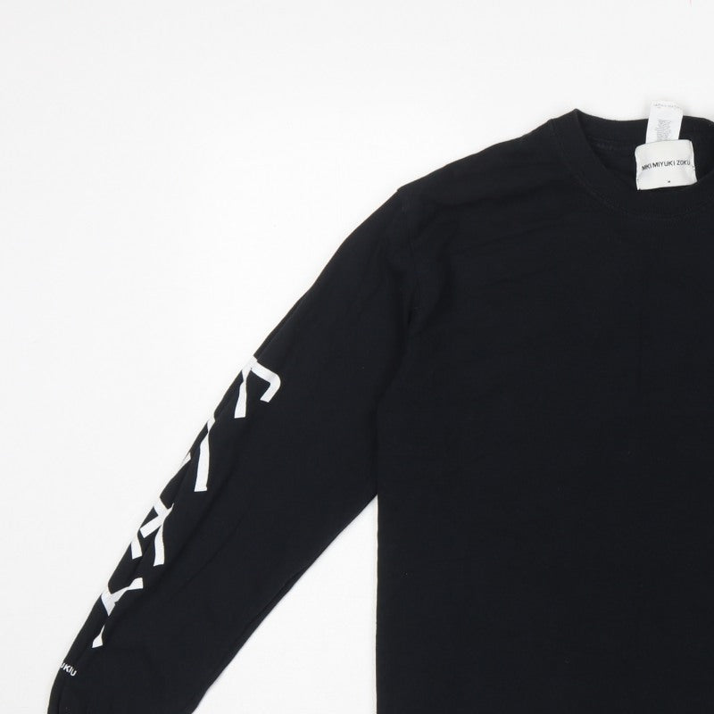 MKI Miyuki Zoku Men's Black M Long Sleeve Graphic Logo T-Shirt