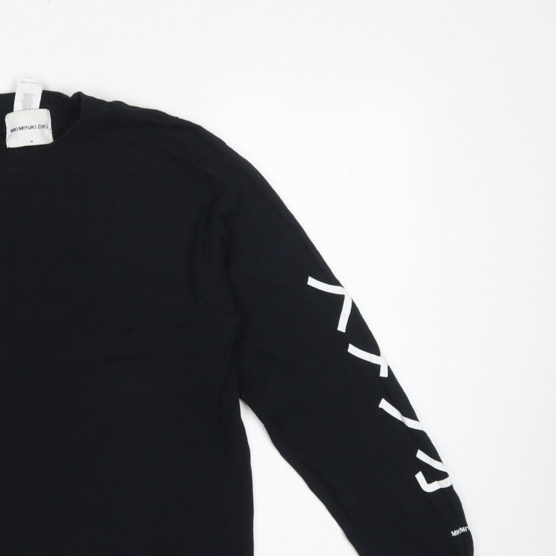 MKI Miyuki Zoku Men's Black M Long Sleeve Graphic Logo T-Shirt